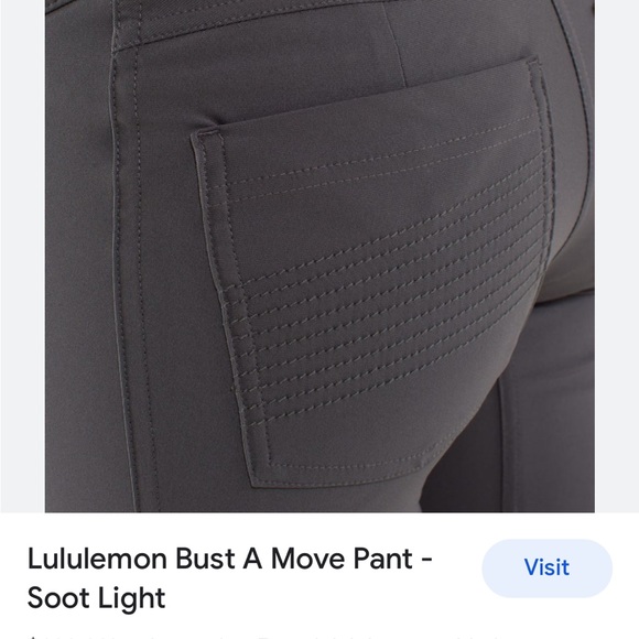Lululemon commuter pants bust a move NWT black reflective pockets rare 6 - Picture 2 of 12